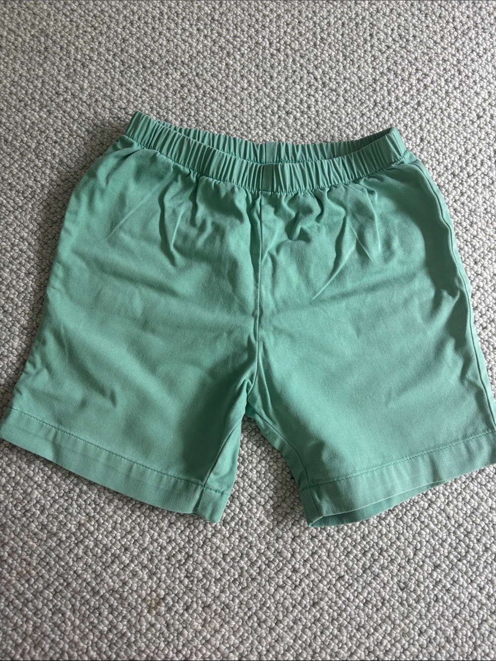 Boys Bella Bliss Mint Green Elastic Waist Casual Shorts, size 7